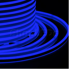 Гибкий Неон LED SMD, компактный 7х12мм, двухсторонний, синий, 120 LED/м, бухта 100м
