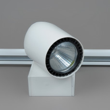 04-30W LED COB 6000K (WH) Трековый светильник Черный круг